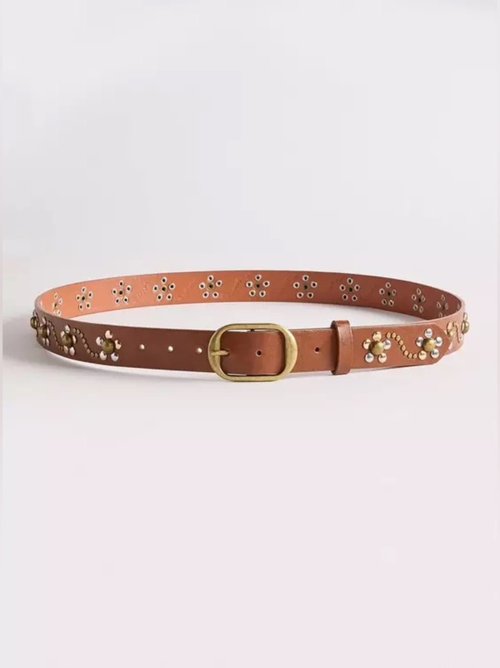 NWT TORRID Floral Studded Denim Belt - Picture 2 of 6
